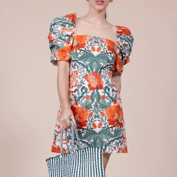 Cara Cara Dresses & Skirts - Cara Cara Kelly Dress XSmall  Egret Wild Blossoms